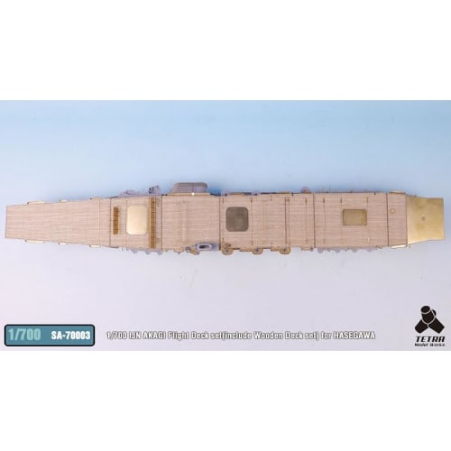 Tetra Model 1/700 SA Series Japanese Aircraft Carrier Akagi Flight Deck Full Set with Wooden Deck (H Company) Plastic Model Parts SA7003