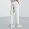 Anta Lifestyle Series Solid Color Knitted Casual Sports Pants Women Bottoms Gray 162328303-2
