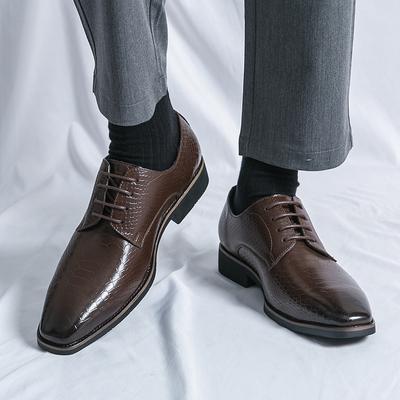 Personalisierter Stil Herren Lederschuhe Klassisch Schwarz Braun Hochzeit Outdoor Party Lässig Business Herrenschuhe Übergröße-46