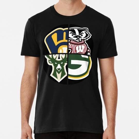 

Wisconsin Sports Teams S to 5XL Made in the USA TTshirt S