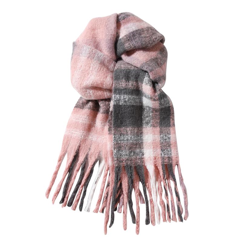

Women s Winter Warm Plaid Scarf Shawl