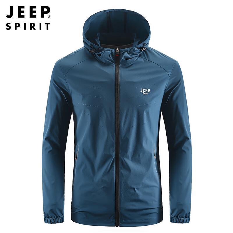 JEEP SPIRIT Men s Hooded Sun Protection Jacket 2XL