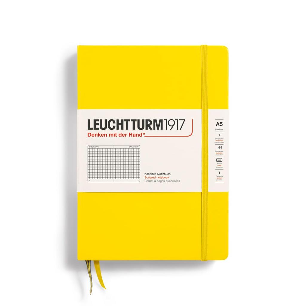 LEUCHTTURM1917/Leuchtturm Notebooks Medium (A5) Lemon Medium (A5) Grid 344799