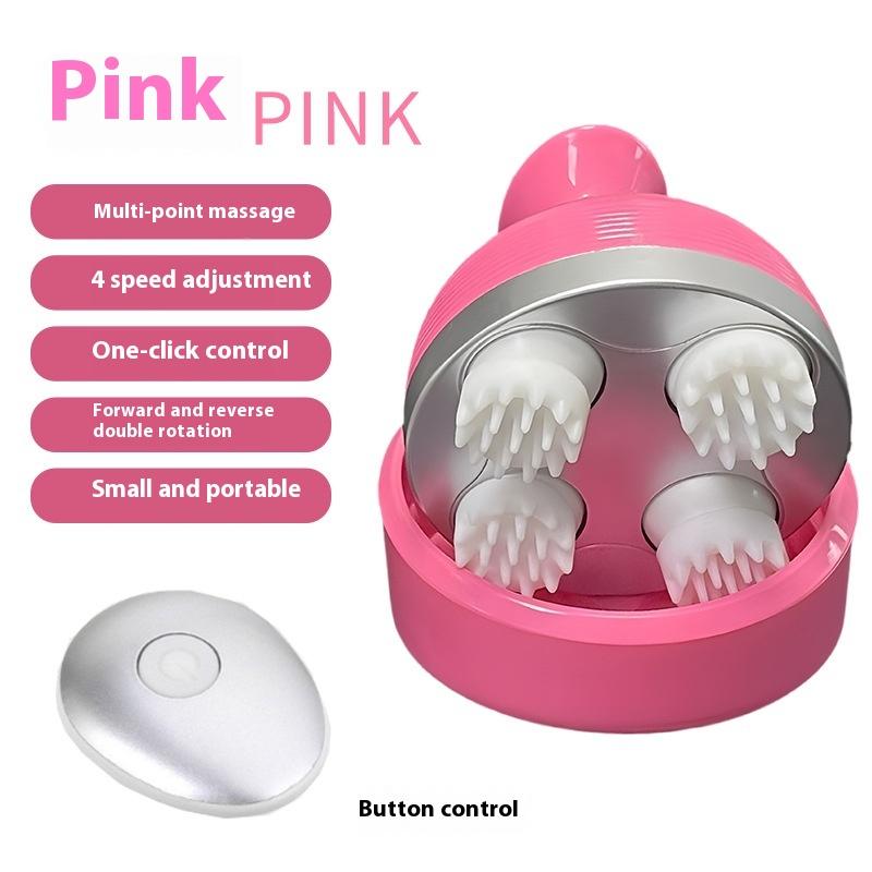 

Интеллектуальный массажер для головы, меридиан, разблокирующий массаж головы для домашних животных, разминание и захват, электрическое массажное устройство розовый