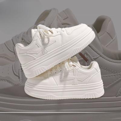 Women's Shoes Autumn and Winter Thick-soled Increased White Shoes American Casual Fashion Women's Shoes