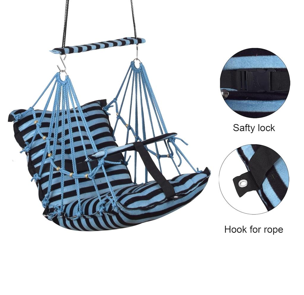 Cotton Baby Swing for Kids Children Folding and Washable 1 To 5 Years New Born Baby Gift Soft Jhula with Safety Belt Easy To Carry Safety Lock