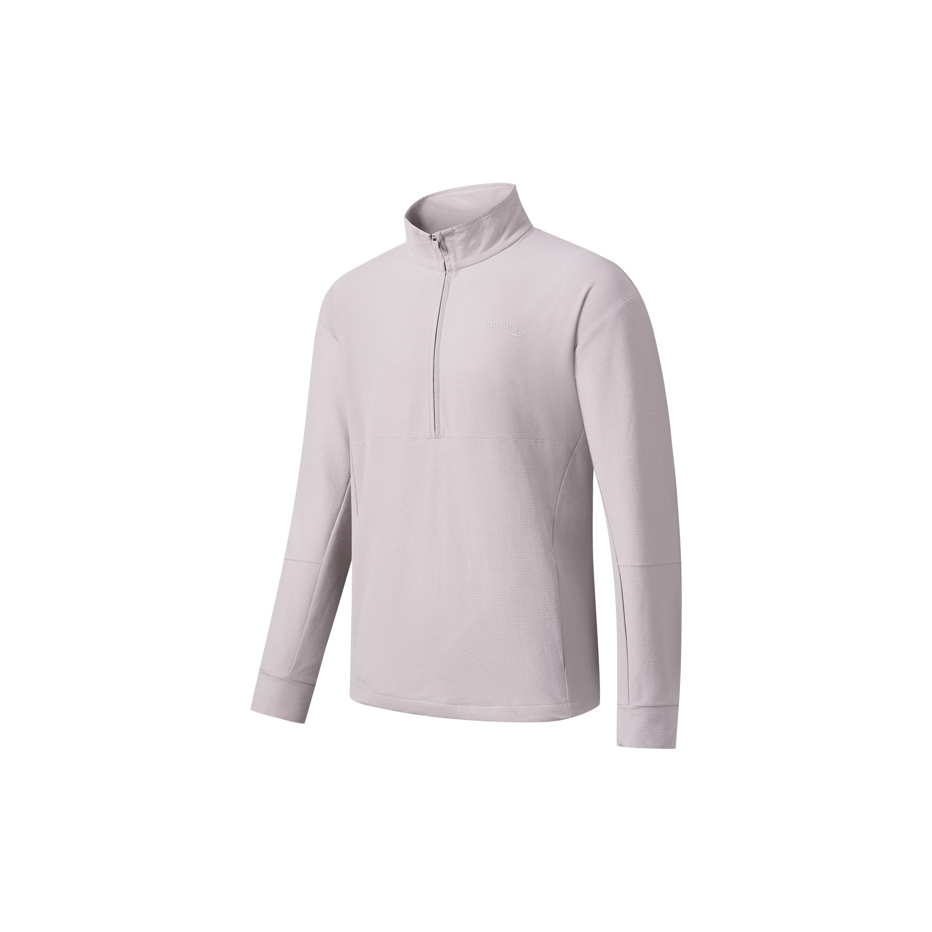 

SAUCONY Серия Performance для бега Однотонный Стойка воротник Повседневный С длинным рукавом Пуловер с молнией до половины Мужской свитшот Светло-хаки SC2249020B-KH01 L