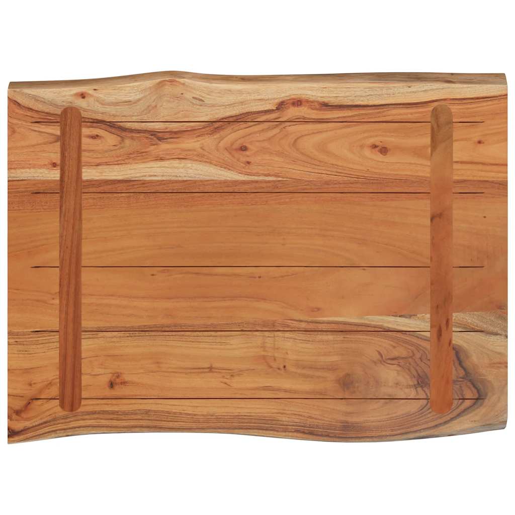 Vidaxl Blat Do Stołu, 80X60X2,5 Cm, Drewno Akacjowe, Naturalna Krawędź