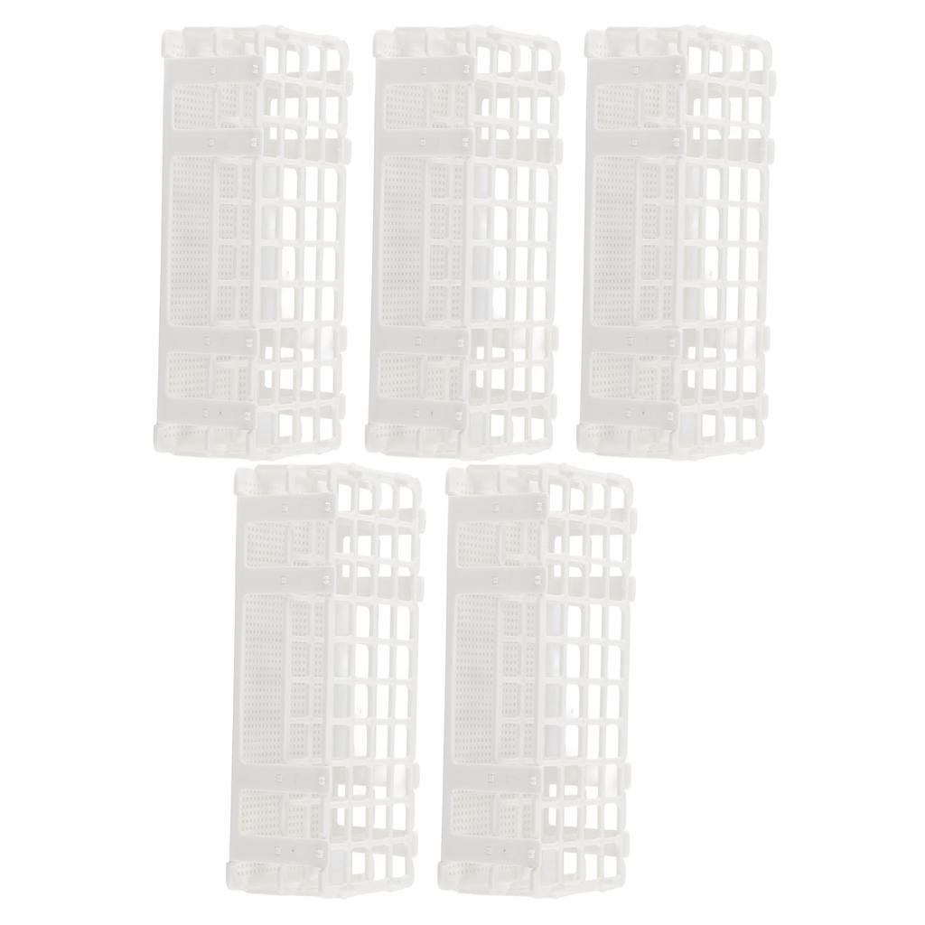5Set 40‑Hole Plastic Test Tube Rack Assembled Detachable Sample Bottle Rack Holder for Laboratory 20x20mm