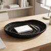 Sturdy Catchall Tray with Raised Edges | Versatile, Tabletop Tray, Modern, for