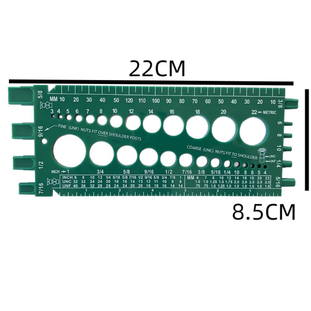 Plastic Thread Gauge Durable Checking Sizes for Nut Bolt Bolt and Nut Identifier Gauge  Toolbox