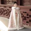 Mädchen Kapuzen-Hanfu-Umhang - Warmer Herbst/Winter Prinzessinnen-Schal im chinesischen Stil