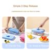 Push-Release Ice Cube Tray With Cartoon-Design, Includes Ice Scoop & Stackable Storage Bin With Lid, Easy To Fill & Release