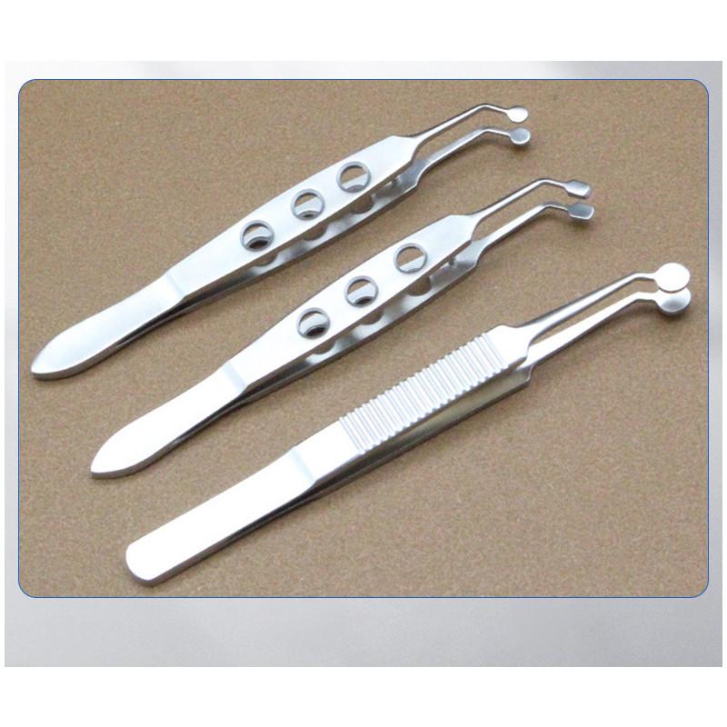 Care Medical Eye Stainless Steel Massage Tweezers For Eyelid Relief Blockage