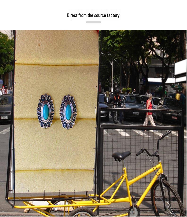 Vintage S925 Silver Turquoise Versatile Stud Earrings for Women