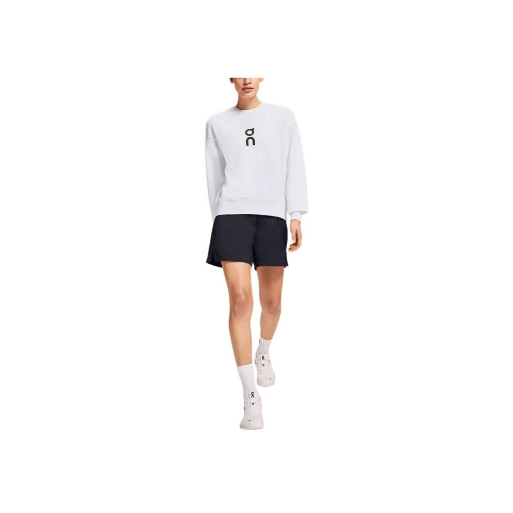 On Ang Pao Club Crew Logo Outdoor Casual Sports Round Neck Pullover Lg Sleeve Sweatshirt Women sweatshirt White 1WE10470069