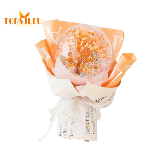 

Искусственный букет, креативная новинка, подарок на день матери, искусственный букет «Дыхание младенца», чехол для мяча, аксессуары ко Дню учителя оранжевый