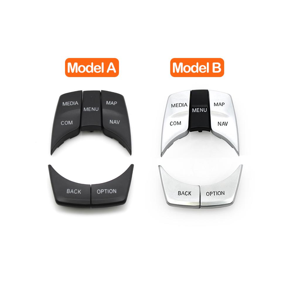 Car Interior CIC IDrive Multi Media Knob Menu Button Switch Cover Replacement For BMW G30 G31 G32 G01 G02 F97 F98 2016-2024