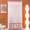 Double Layer Anti-mosquito Door Curtain Fabric Lace Self-adhesive Door Mesh Curtain Breathable Mesh Partition Curtain Bedroom
