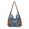 Denim Bag Women Commuter Crossbody Bag Multi-function Backpack