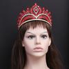 Royal Queen Green Crown Big Diadem Bride Tiara Crowns for Women Bridal Wedding Party Crown Hair Dress Jewelry Accessories