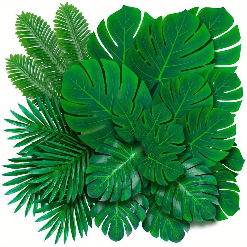 Tropical Palm Leaf Wedding Decor Set With Artificial Plants For Jungle Party Themes