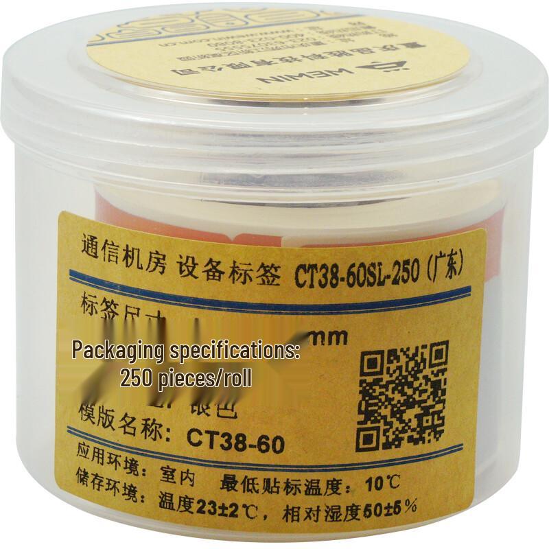 Wewin CT38-60SL-250 Synthetic Equipment Labels