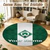 Runder Teppich Benutzerdefinierter NameWerder Bremen FC Muster Rutschfester Teppich Wohnbodendekoration