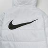 Nike Logo Print Windproof Breathable Hooded Zip-Up Long Sleeve Down Jacket Women Outerwear DJ6996-100