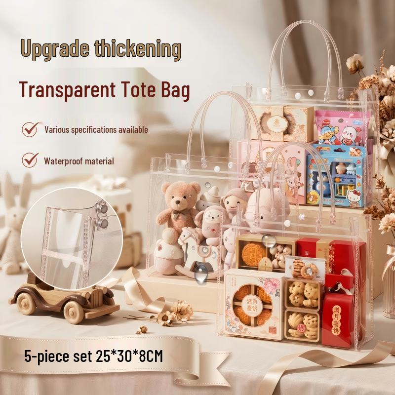 Transparent PVC Gift Tote Bag
