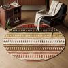 Amerikanischer Retro-Rundteppich - Modell 2026 für Wohnzimmer, Schlafzimmer, Nachttisch, Schminktisch, Arbeitszimmer oder Drehstuhl-Bodenschutzmatte.
