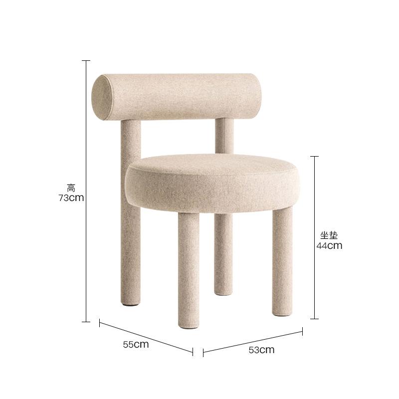 Light Luxury Modern Makeup Stool,Casual Backrest Chair for Bedroom Dressing Table,Designer Dining Chair for Home Use,Comfortable