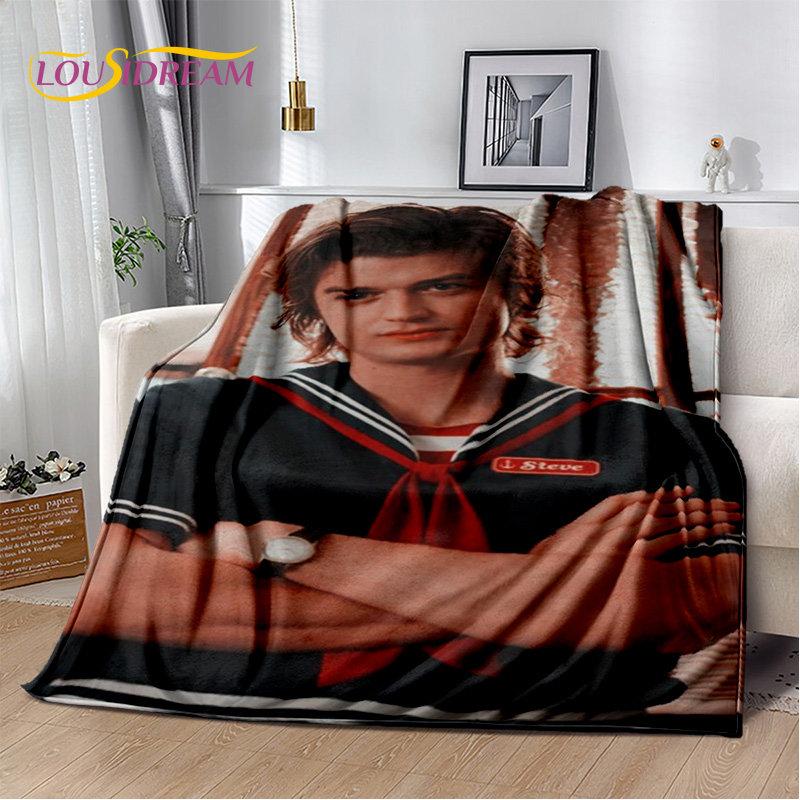 Joe Keery Steve Harrington Soft Plush Blanket,Flannel Blanket Throw Blanket for Living Room Bedroom Bed Sofa Picnic Cover Kids