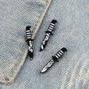 Punk Gothic Cool Brooches Black White Knife Badges For Men Japanese Ninjutsu Enamel Pins Bag Jackets Lapel Metal Jewelry