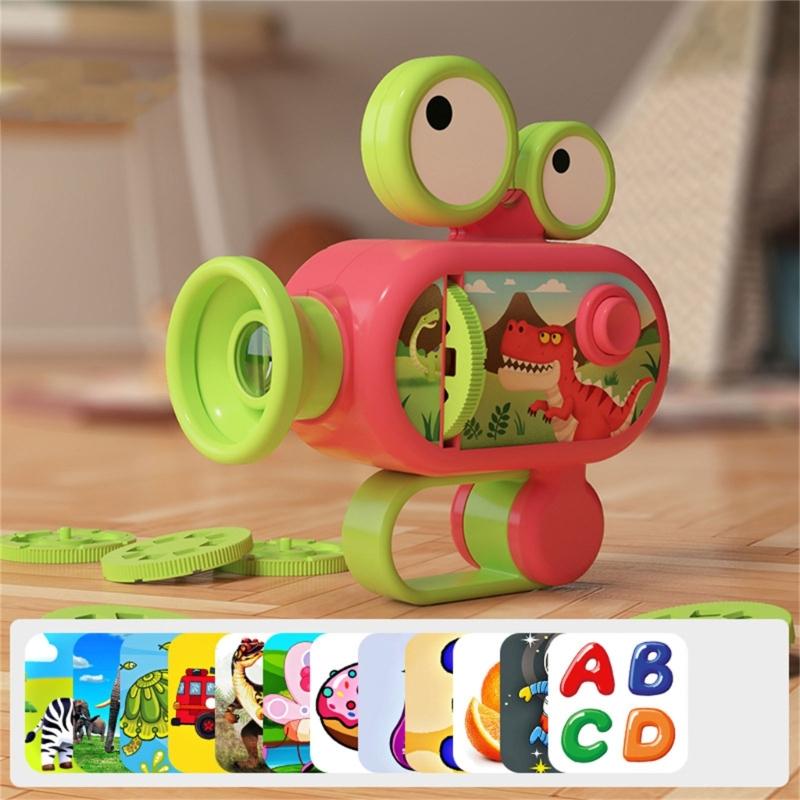 Animal Theme Projection Toy with 96 Images Children Projector Cute Projector Children Christmas Carnival Toy