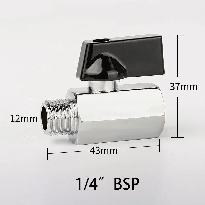 High pressure corrosion resistant 1/4 BPS ball valve without air leakage for automotive repair & decoration & automation industy