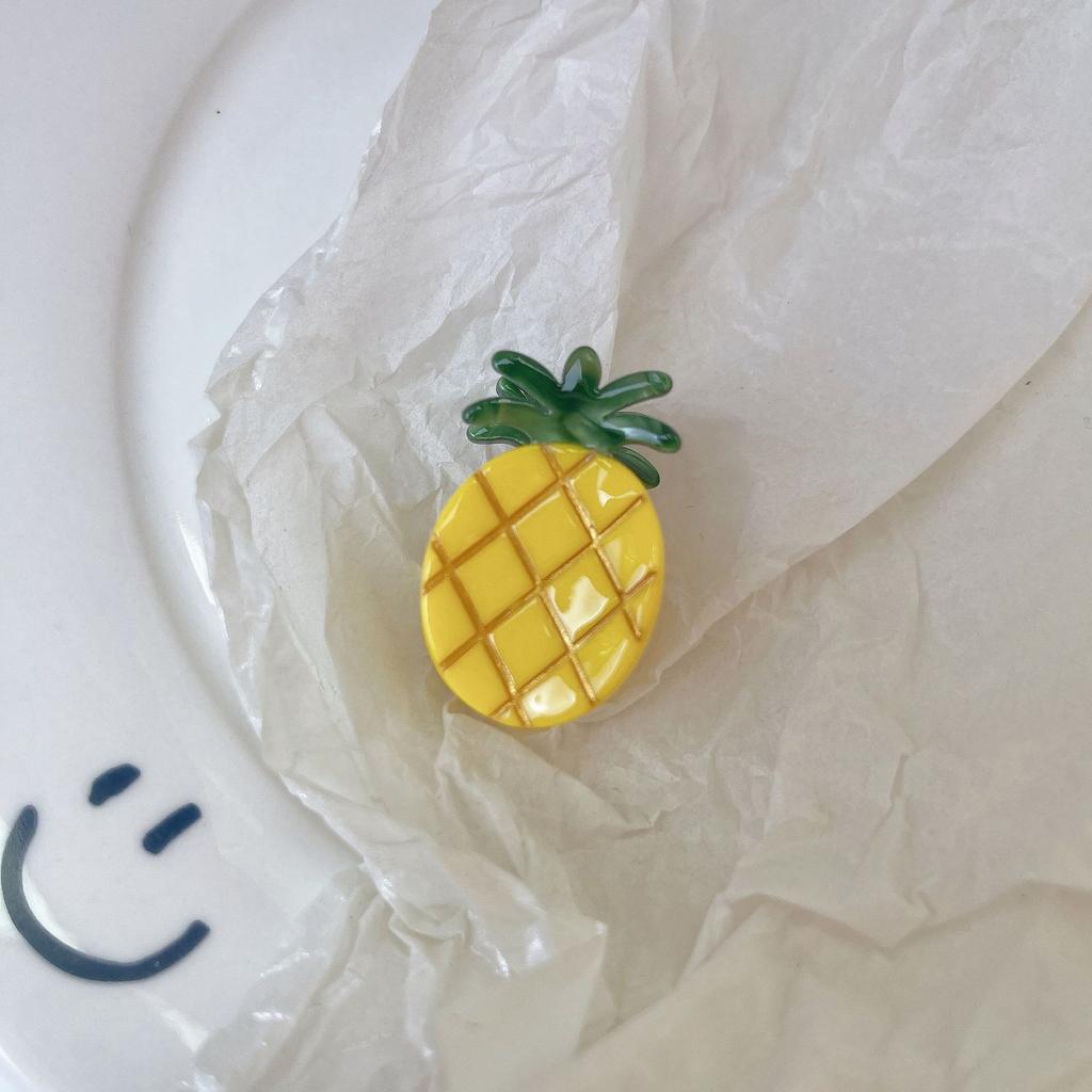 Cartoon Fruit Grabber Cute Strawberry Lemon Cherry  Acetate Hair Clip  Grape Bangs Crushed Hair Clip  Top Clip Hair Accessory