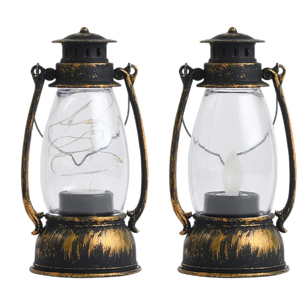 Luces parpadeantes de llama Linterna vintage Batería Linternas decorativas Para el hogar Exterior Noche Patio Jardín Tiendas de campaña Apagones Senderismo
