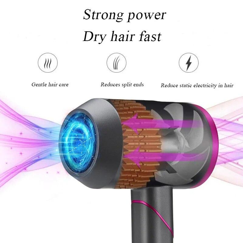 Leafless Hair Dryers 110/220v Foldable High Power Constant Temperature Negative Ion Blower Hairdryer For Home Appliance