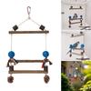 Bird Perches Cage Toy Wood Bird Perches Lovebird Cage Decoration Interactive Cage Accessories for Parakeets, Lovebirds