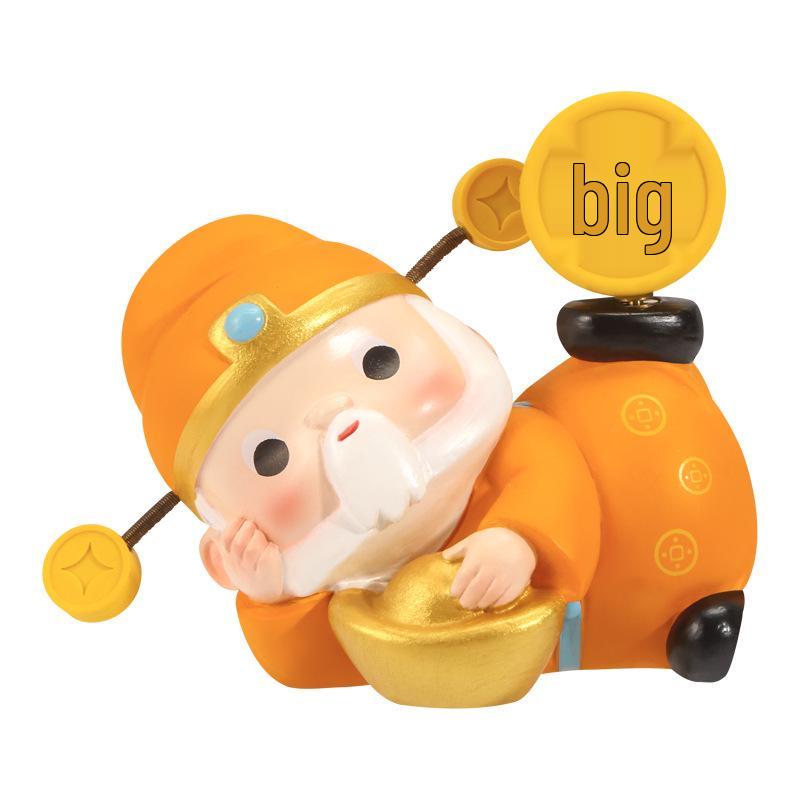 God of Wealth Blind Box: Creative Resin Desktop Ornament in Multiple Styles