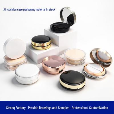 Auf Lager Air Cushion Hülle für BB Cream/Foundation, Flüssig-Primer, Concealer - Ersatz-Schwamm-Puff-Box, Runde/Quadratische Optionen