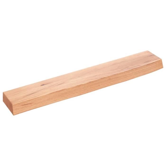 VidaXL Wall Shelf Light Brown 60x10x4 Cm Solid Treated Oak Wood 363639