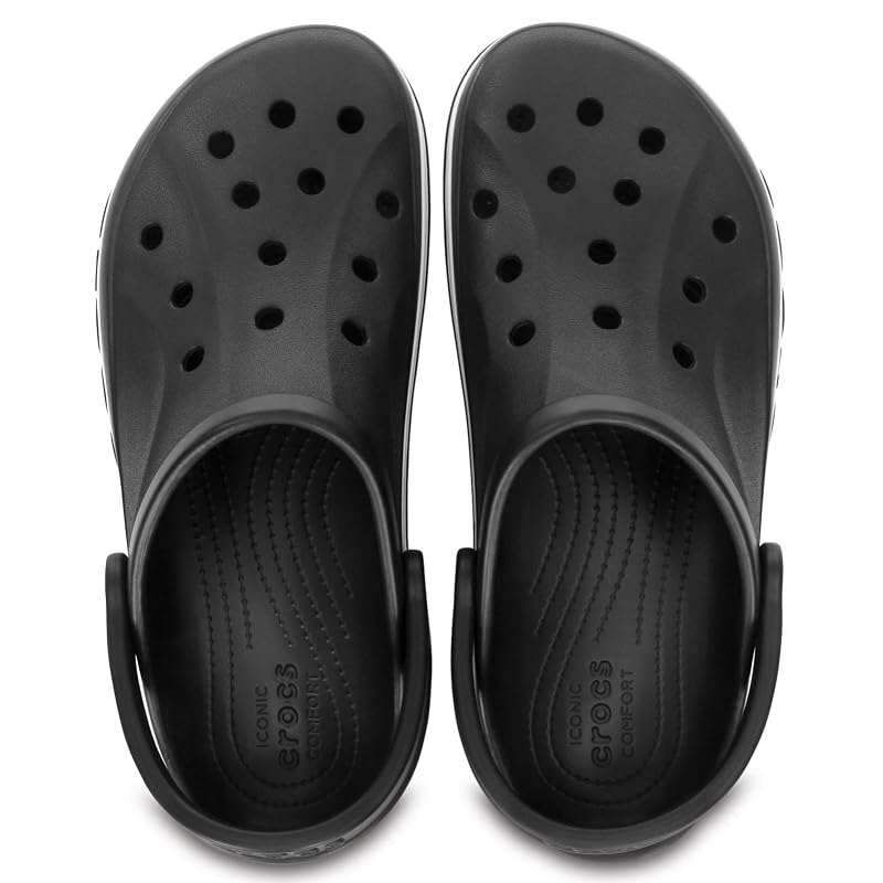 [Crocs] Bayaband Clog Sandals, Black, Size 27.0 Cm