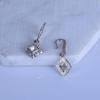 Stylish Square Zircon Earrings for Women - European and American Design