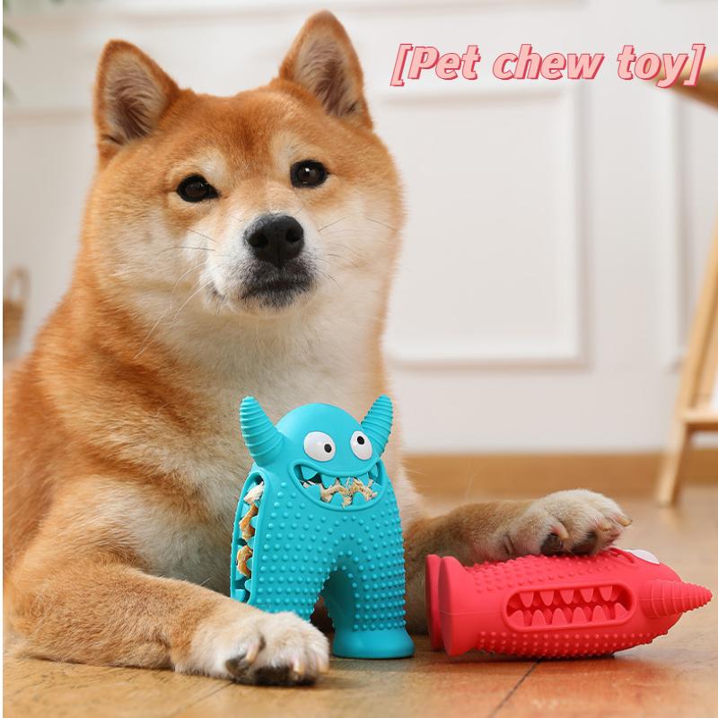 Monster Pet Chewable Toy Silicone Dog Grinding Teeth Bite Resistant Gift Audible