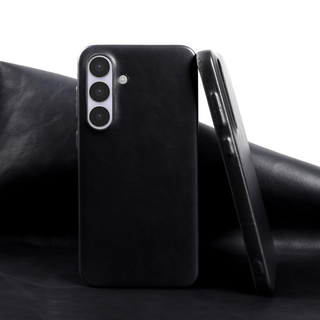Premium Genuine Leather Back Case For Samsung Galaxy S25FE S26 S25Ultra S24 S23 S22 Business Full Covered Protective Phone Cases