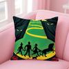 movie fantasy The WWizard of OOz Cushion Cover Pillow Case Soft Friendly Fabric  Concealed Zipper