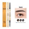 Ultra-Fine 3D Smudge-Proof Double-Ended Eyebrow Pencil with Triangle Tip