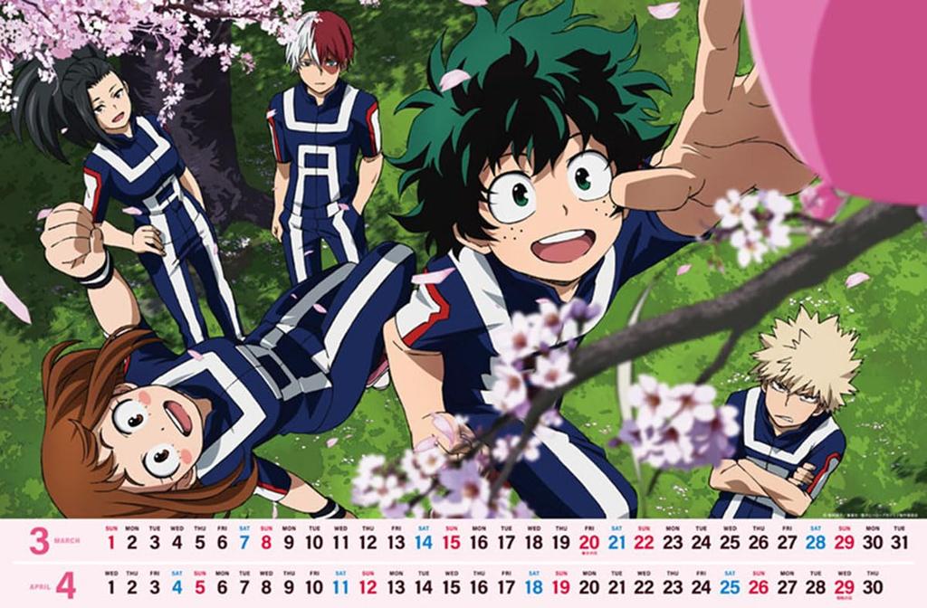 TV Anime Hero 2026 Wall Calendar "My Academia" CL-021